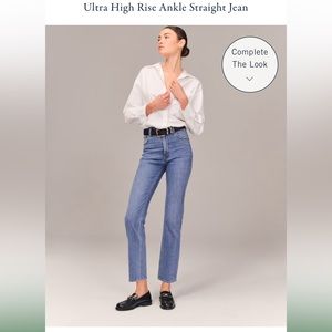 Ultra High Rise Ankle Straight Jean